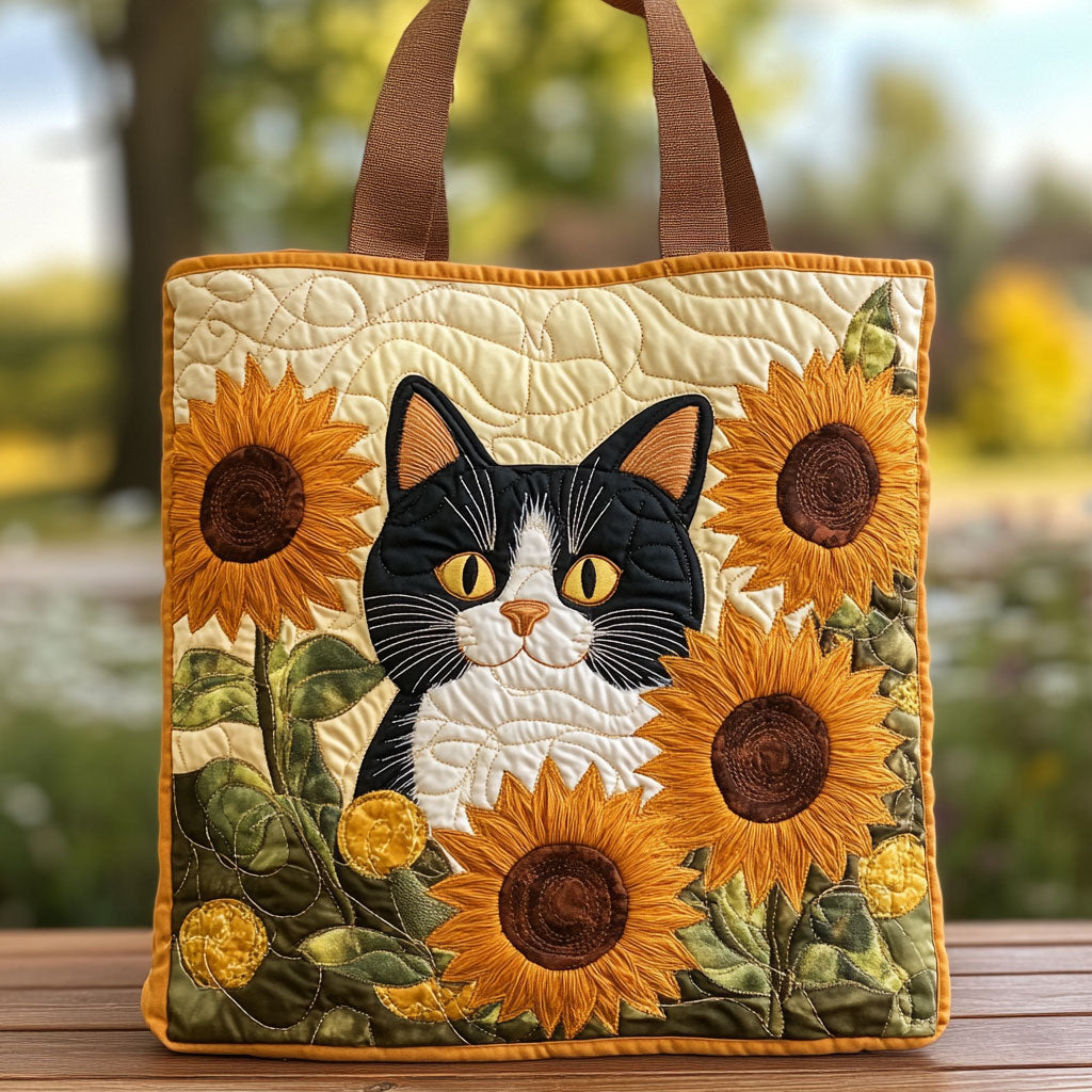 Among Flowers Quilted Tote Bag